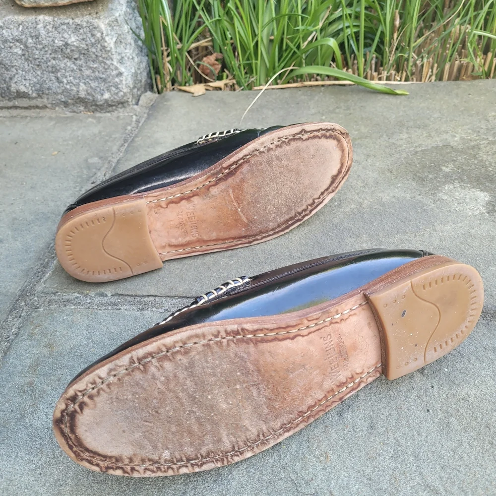 Bass Weejuns Whitney Patent Leather Penny Loafers